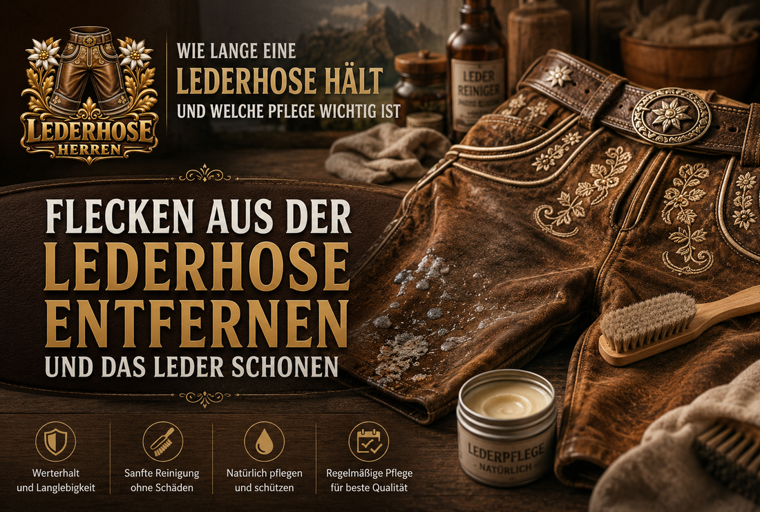 Flecken aus der Lederhose entfernen und das Leder schonen