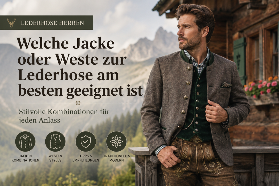 Welche Jacke oder Weste zur Lederhose am besten geeignet ist