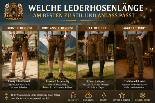 Welche Lederhosenlänge am besten zu Stil und Anlass passt