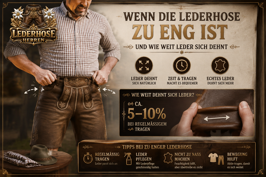 Wenn die Lederhose zu eng ist und wie weit Leder sich dehnt