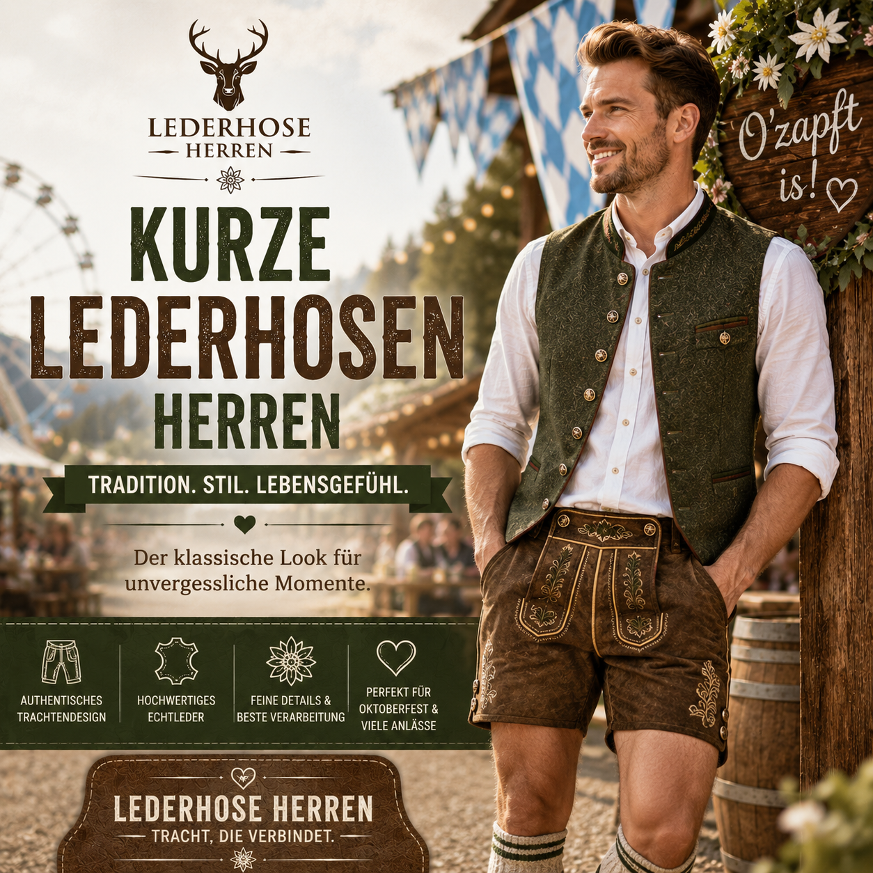 Kurze Lederhosen Herren