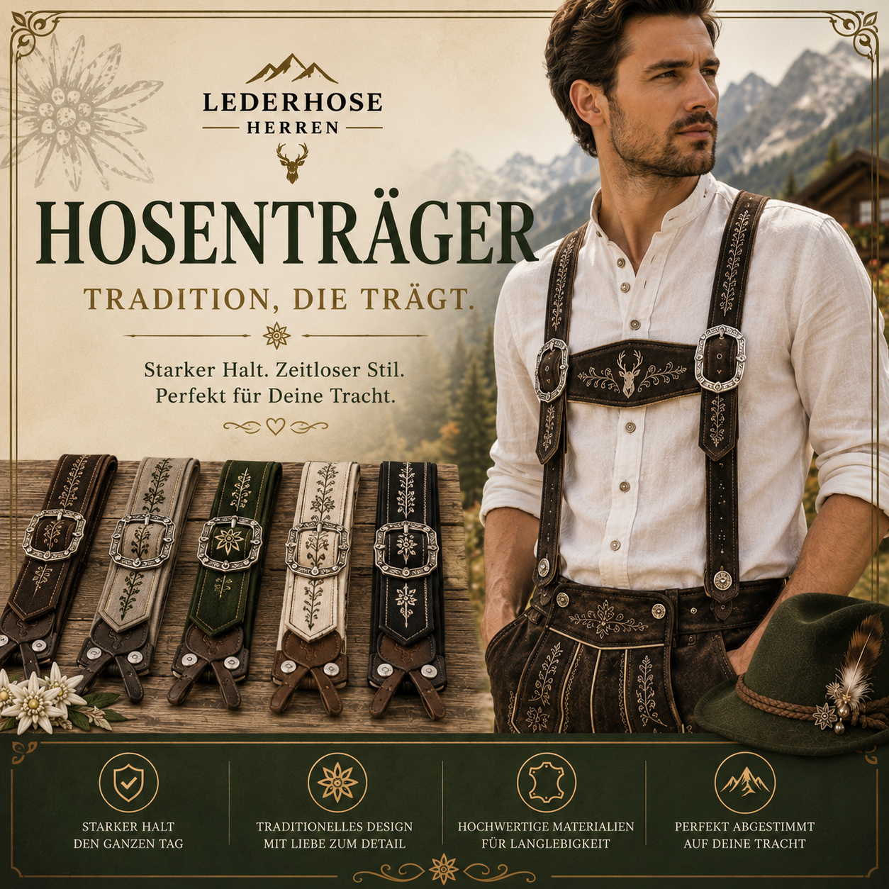 Lederhosen Hosenträger