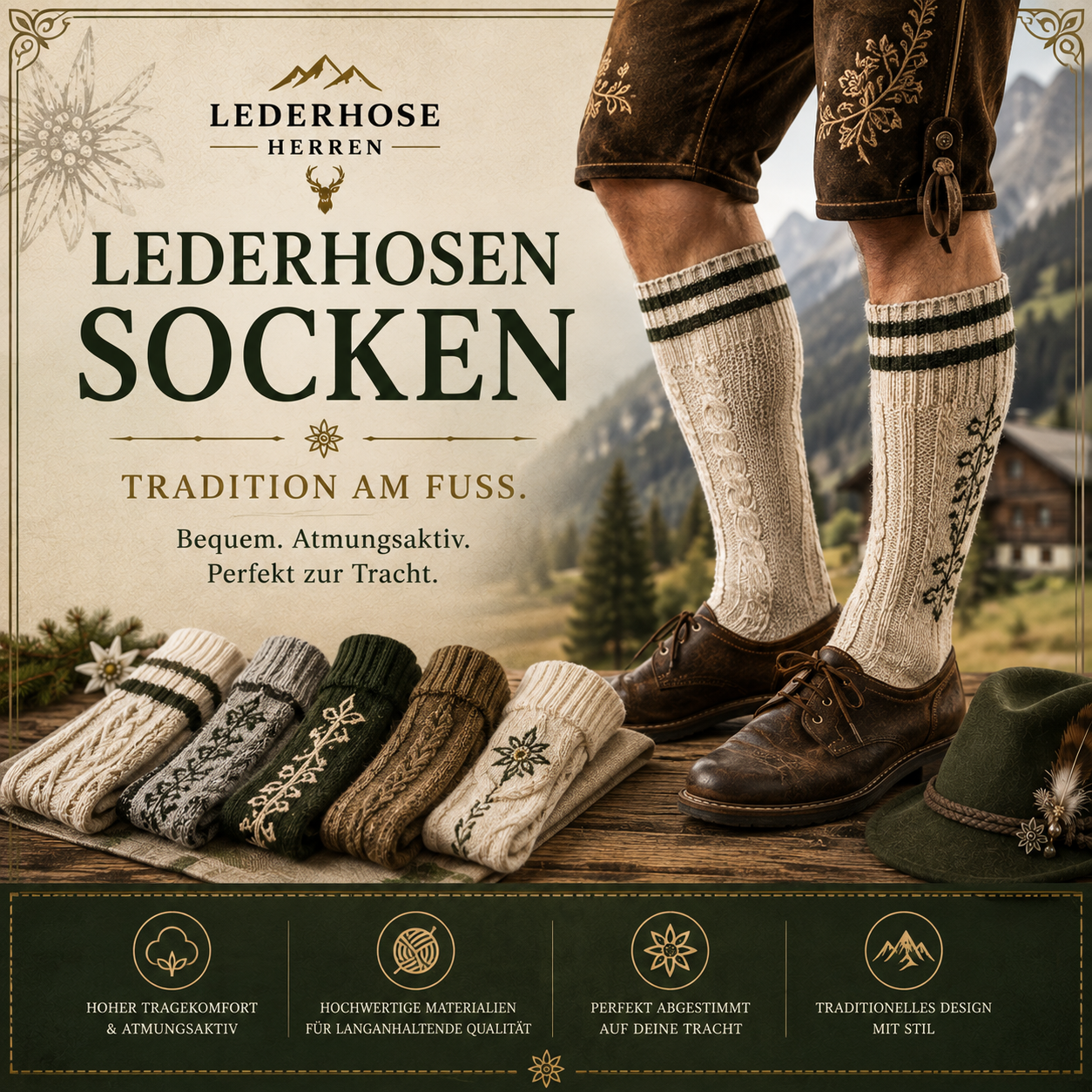 Lederhosen Socken