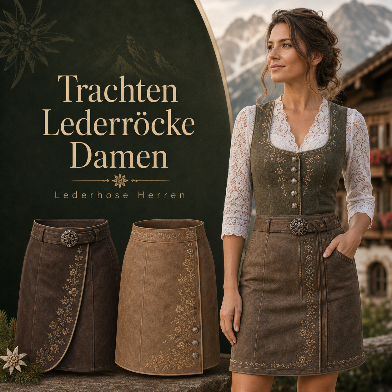 Trachten Lederröcke Damen