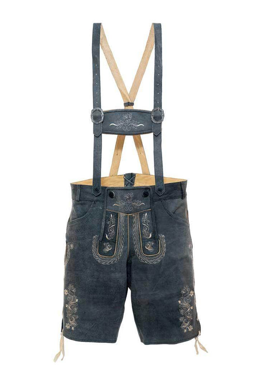 Herren Lederhose aus feinem Rindleder mit Details - Lederhose Herren