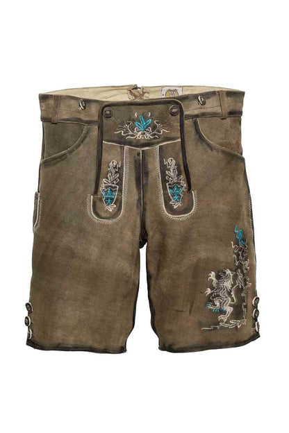Trachtenlederhose Herren im alpenländischen Gewand - Lederhose Herren