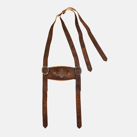 Edle Hosenträger für Herren Tracht aus Leder für traditionelle Anlässe - Lederhose Herren
