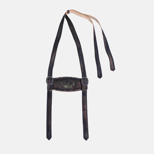 Lederhosen Hosenträger aus Echtleder – Traditionelle Trachtenoptik - Lederhose Herren
