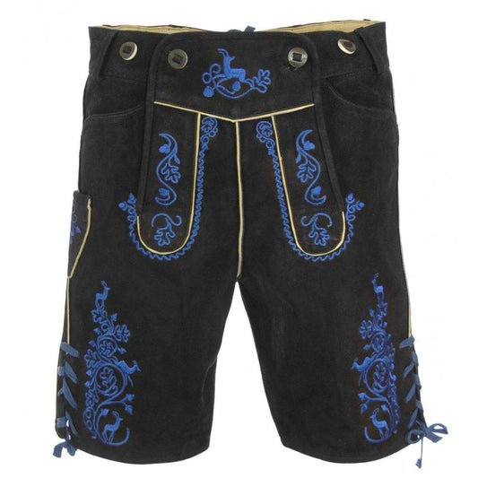 Bayerische Lederhose Herren Wildleder Oktoberfest Look - Lederhose Herren