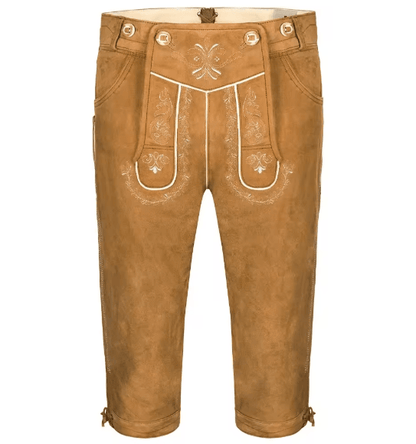 Edle Herrenbundhose für Wiesn, Kirchweih und Brauchtum - Lederhose Herren