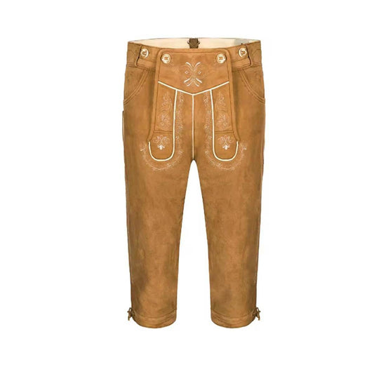 Edle Herrenbundhose für Wiesn, Kirchweih und Brauchtum - Lederhose Herren