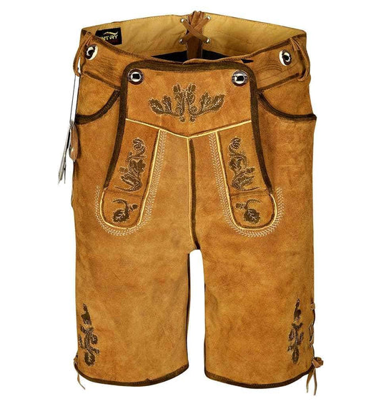 Kurze Trachtenlederhose Herren mit traditionellem Look - Lederhose Herren