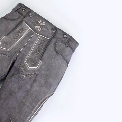Traditionelle Bundhose Herren mit Trachtenstickerei - Lederhose Herren