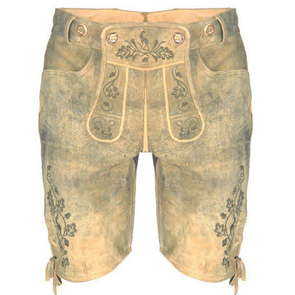 Authentische Männerlederhose mit Trachtenknöpfen - Lederhose Herren