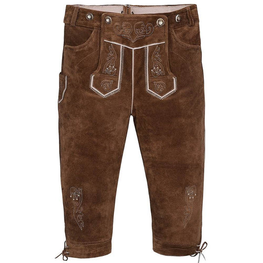 Trachtenhose mit Bund für Herren im traditionellen Stil - Lederhose Herren