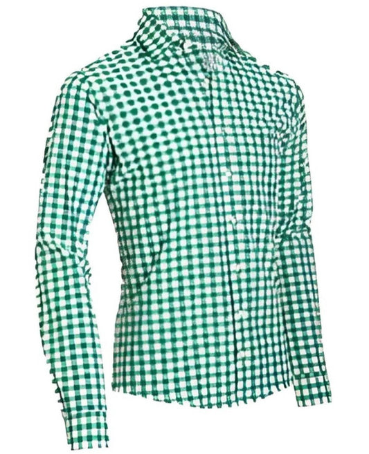 Lederhosenhemd Herren kariert mit Trachtenknöpfen und Stil - Lederhose Herren