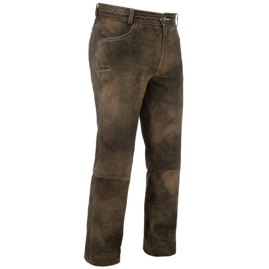 Bayerische Trachtenlederhose für Herren – Oktoberfest Edition - Lederhose Herren
