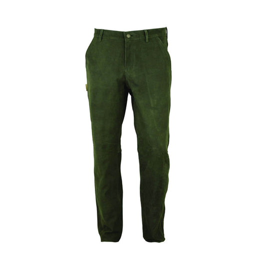 Klassische Trachtenlederhose Herren mit Hirschmotiv vorne - Lederhose Herren