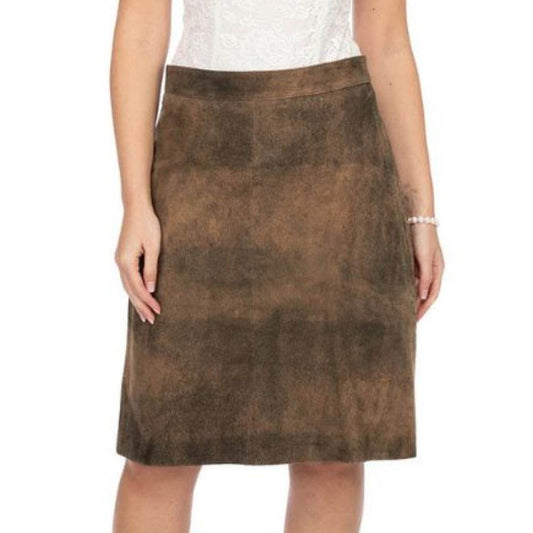 Lederhosen Skirt Damen aus Velours mit bayerischem Flair - Lederhose Herren