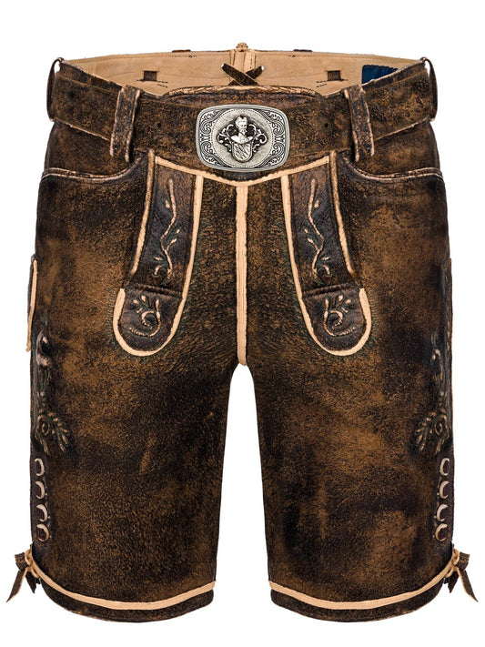 Trachtenhose Herren rustikal für Almabtrieb und Wiesn - Lederhose Herren