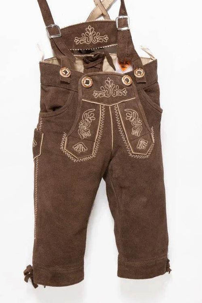 Trachtenhose Herren für Kirchweih mit Stickelementen - Lederhose Herren