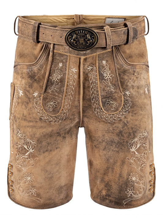 Lederhose Herren Tracht mit robustem Schnitt und Form - Lederhose Herren