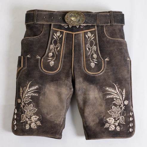 Kurz Hirschlederhose Herren für echte Volksfest-Stimmung - Lederhose Herren