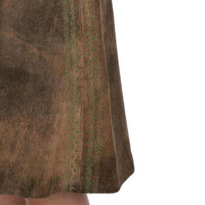 Lederhosen Skirt Damen aus Velours mit bayerischem Flair - Lederhose Herren