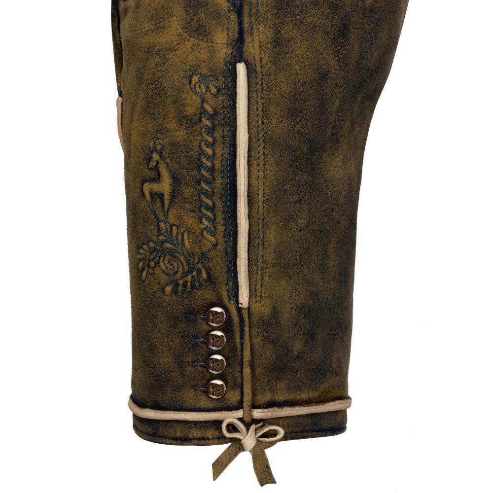 Kurzlederhose Herren inspiriert von bayerischer Kultur - Lederhose Herren