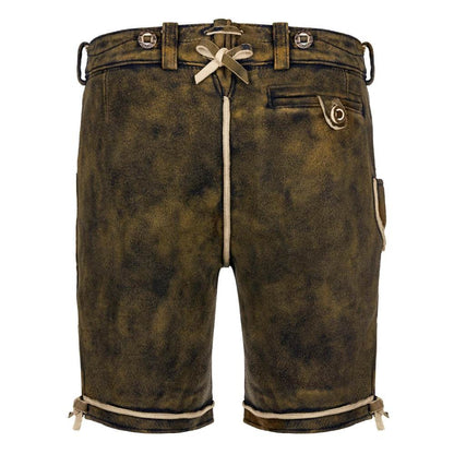 Hochwertige Trachtenlederhose Herren mit Seitenschnürung - Lederhose Herren