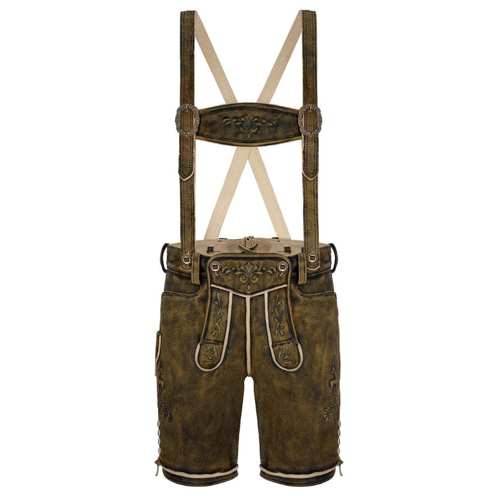 Kurzlederhose Herren inspiriert von bayerischer Kultur - Lederhose Herren