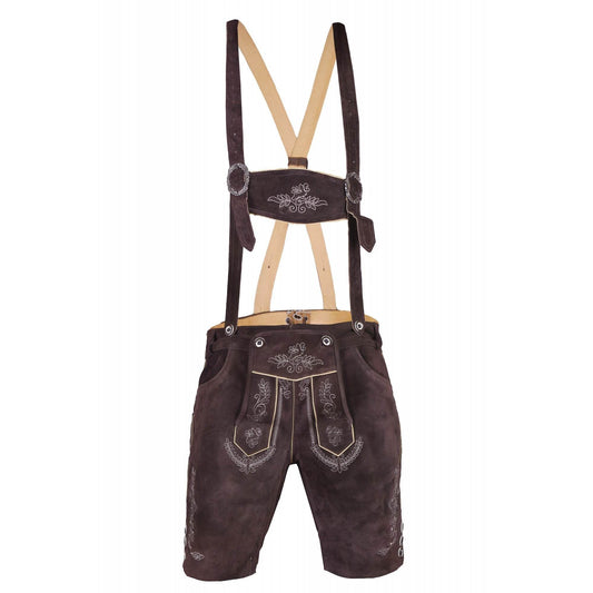 Bayerische Männerlederhose mit Herz für die Heimat - Lederhose Herren