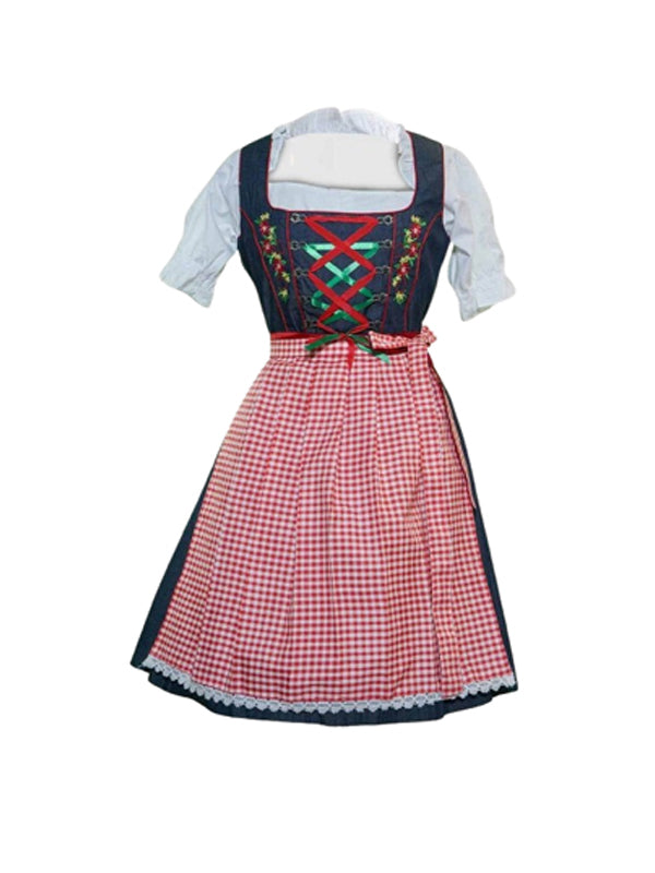 Bayerisches Dirndl mit Schnürmieder & Bluse