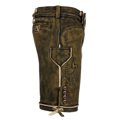 Kurzlederhose Herren inspiriert von bayerischer Kultur - Lederhose Herren