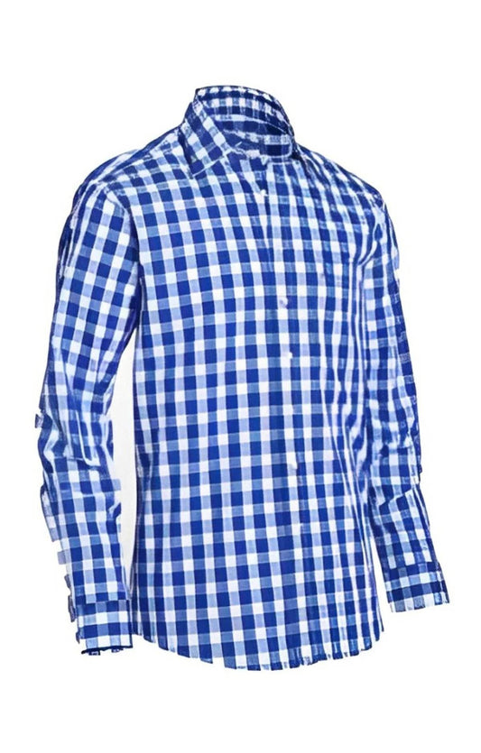 Herren Oktoberfest Hemd in Trachtenoptik mit Kentkragen modern - Lederhose Herren