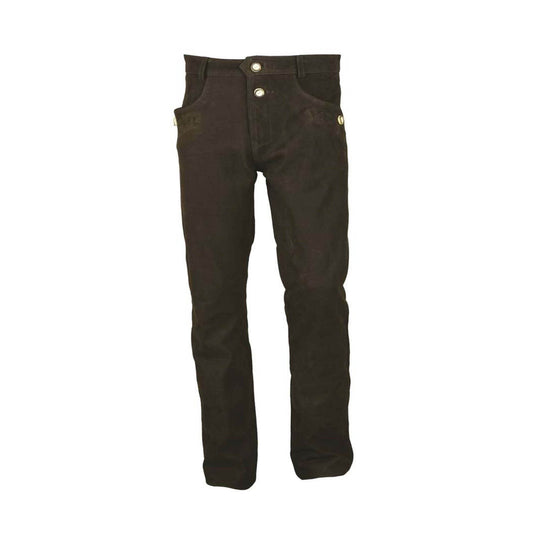 Zünftige Lederhose Herren Trachtenstil für Oktoberfest - Lederhose Herren