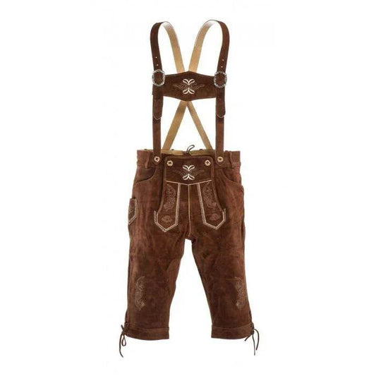 Hirschlederhose Herren edel verarbeitet im Trachtenstil - Lederhose Herren