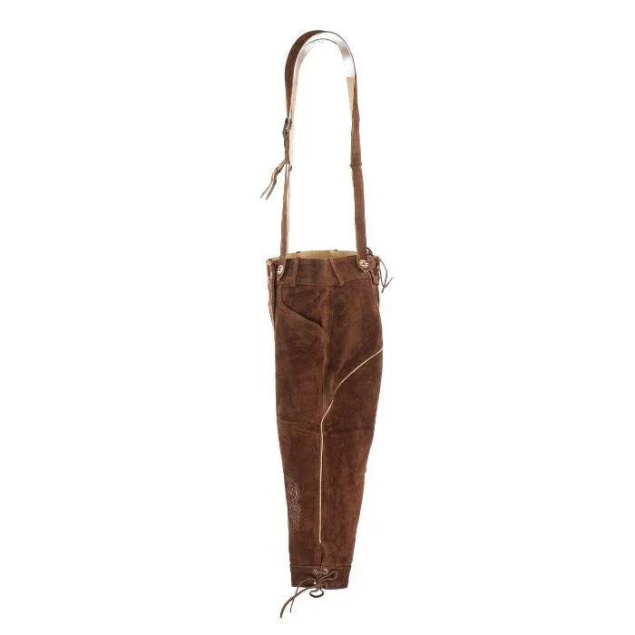 Hirschlederhose Herren edel verarbeitet im Trachtenstil - Lederhose Herren