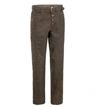 Lederhose Herren Trachtenhose aus echtem Leder - Lederhose Herren