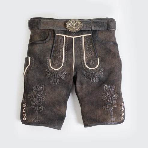 Kurz Klassische Herren Trachtenhose für’s Brauchtumsfest - Lederhose Herren