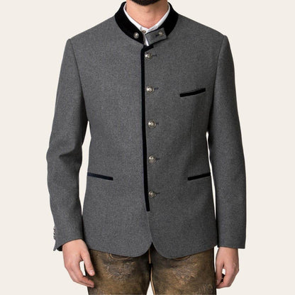 Lodenjacke Herren im Trachtenstil ideal zur Lederhose kombinierbar - Lederhose Herren