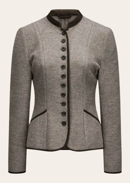 Damen Jacke für Trachtenmode mit stilvoller Silhouette und Knöpfen - Lederhose Herren