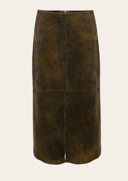 Damen Trachten Skirt Lederoptik mit traditionellem Look - Lederhose Herren