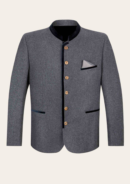 Trachtenjacke für Männer mit Stickerei und alpenländischem Look - Lederhose Herren