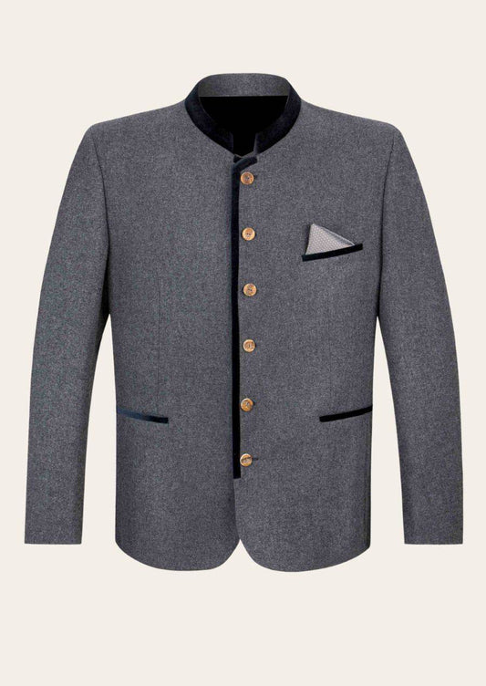 Trachtenjacke für Männer mit Stickerei und alpenländischem Look - Lederhose Herren