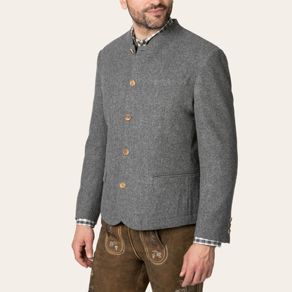 Herren Trachtenjanker aus Loden für bayerischen Stil perfekt - Lederhose Herren