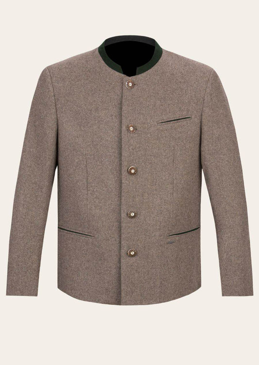 Herren Janker Trachtenlook mit Stehkragen und Hornknöpfen - Lederhose Herren