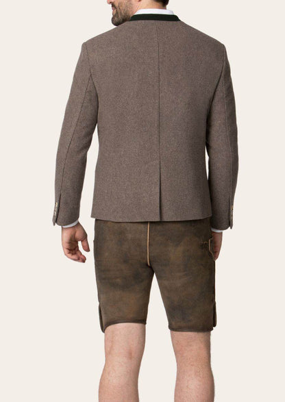 Herren Janker Trachtenlook mit Stehkragen und Hornknöpfen - Lederhose Herren