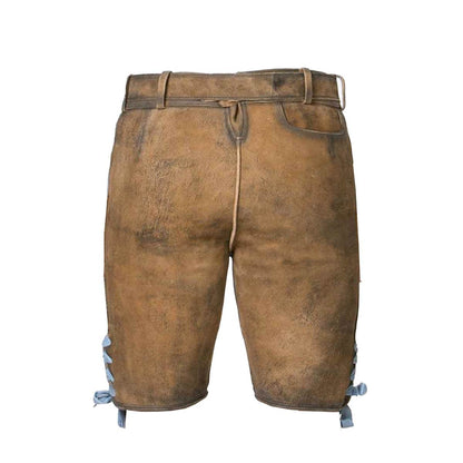 Trachtenhose Herren edel mit bayerischer Symbolik - Lederhose Herren