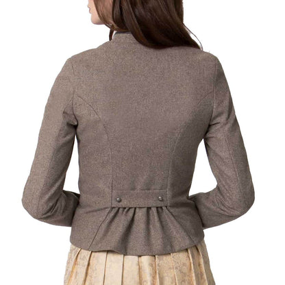 Bayerische Damen Dirndl Jacke Dunkelbraun - Lederhose Herren